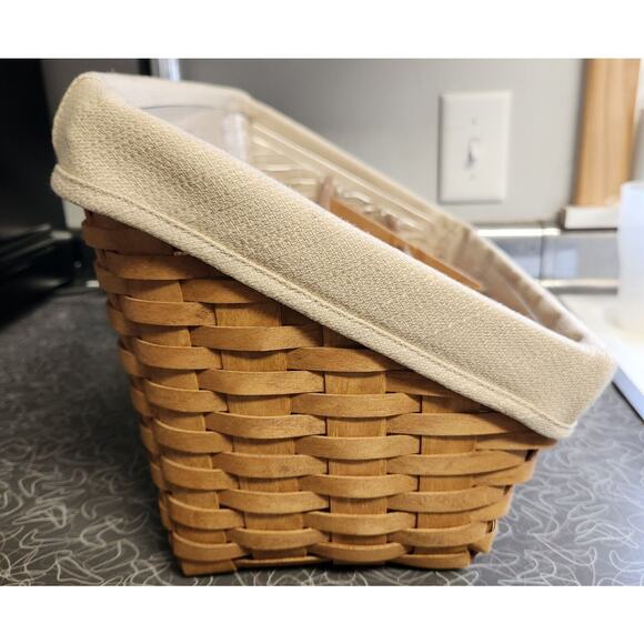 Longaberger '03 Lg Desktop Basket Protector Wooden Divider Liner - Picture 5 of 12